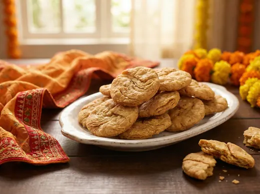 Crispy mathri snacks