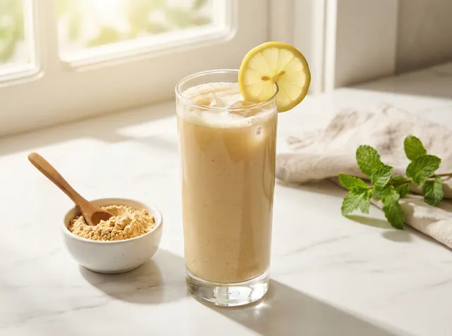 Sattu drink in tall glass