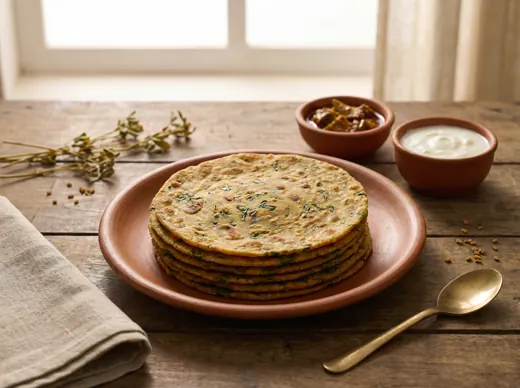 Methi thepla flatbreads