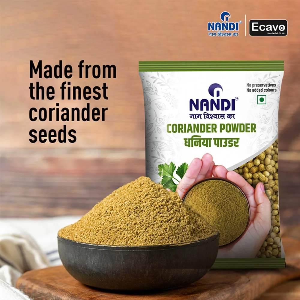 Coriander Powder Back View