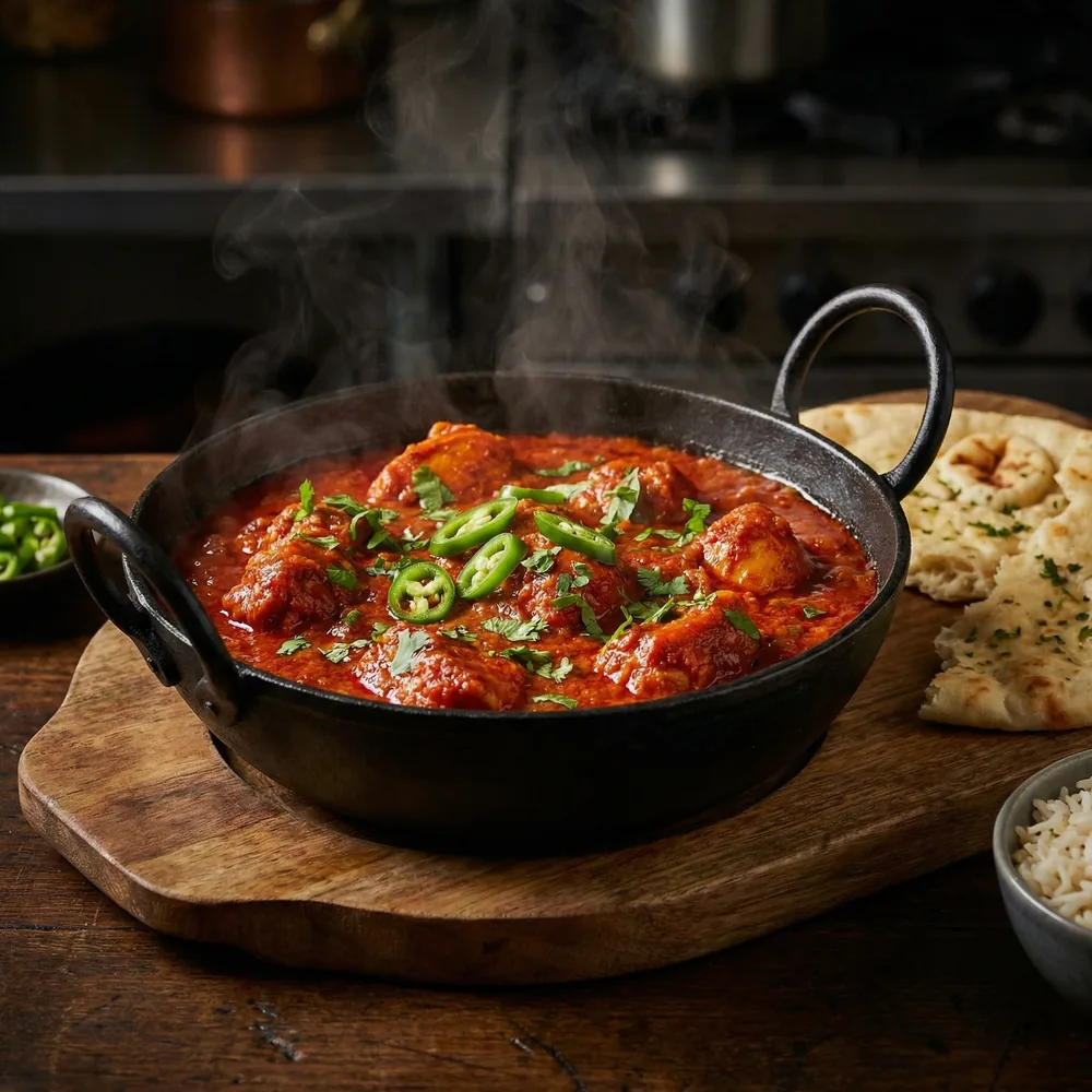 Spicy Dish with Red Chilli Powder