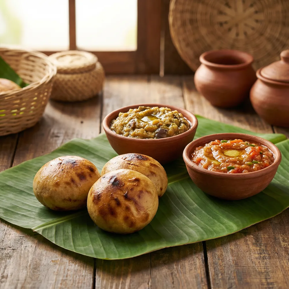 Litti Chokha with Sattu