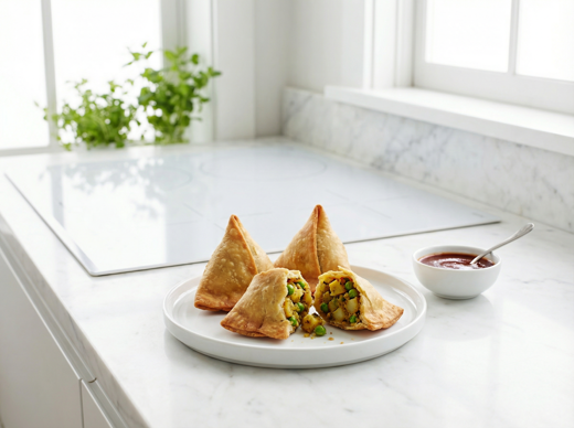 Samosas made with Nandi Maida